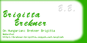 brigitta brekner business card